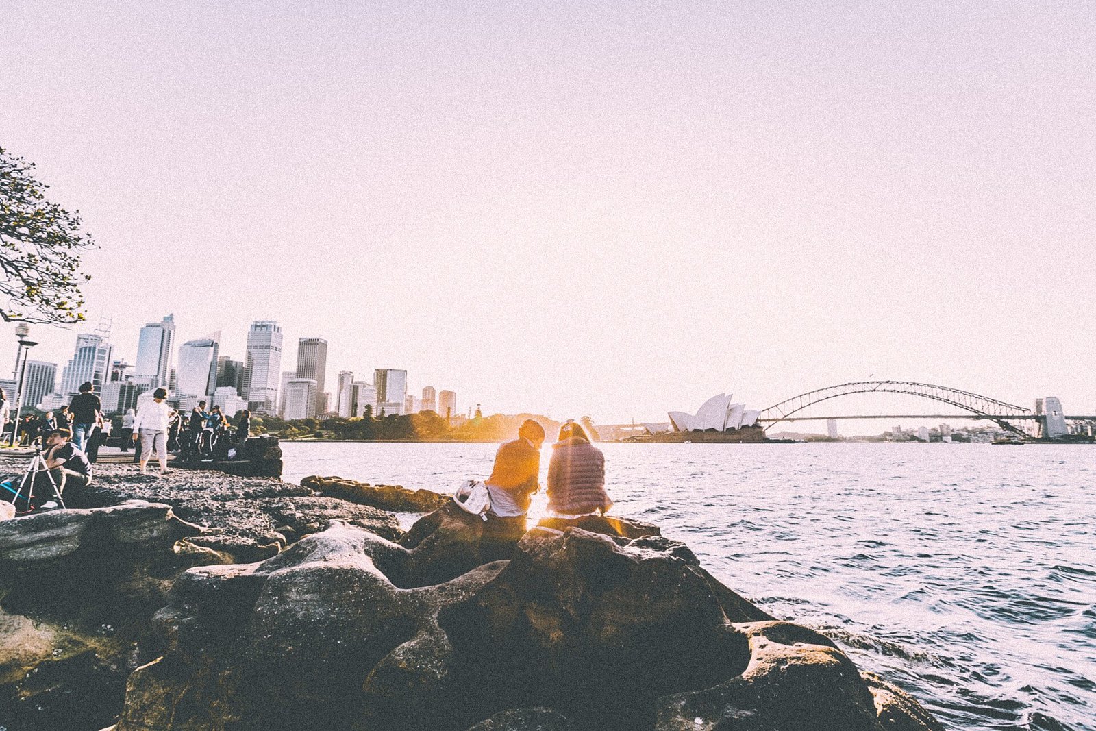 Bahía de Sídney con la Ópera y el Harbour Bridge