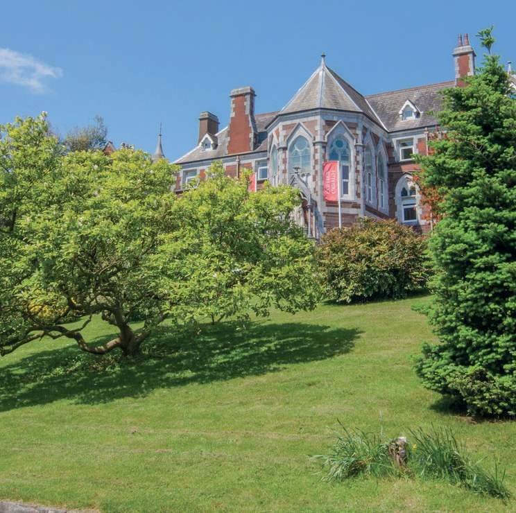 Los jardines del campus de Cork