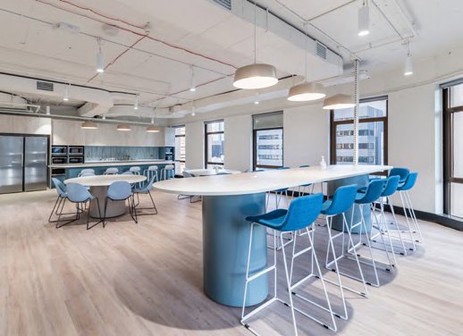 Cocina y comedor para estudiantes