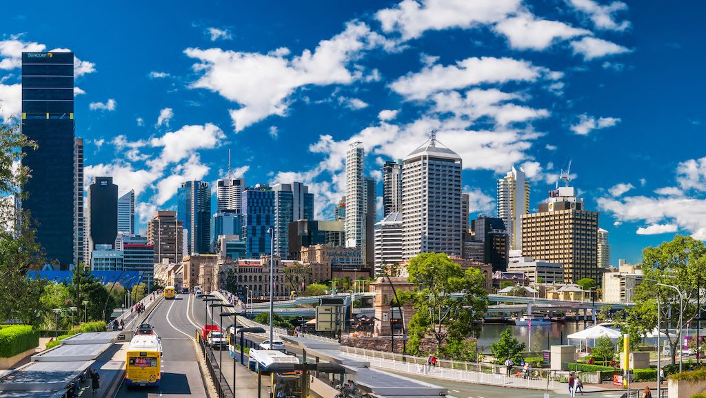 El centro de Brisbane