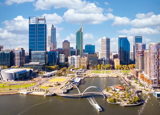Elizabeth Quay y el río Swan