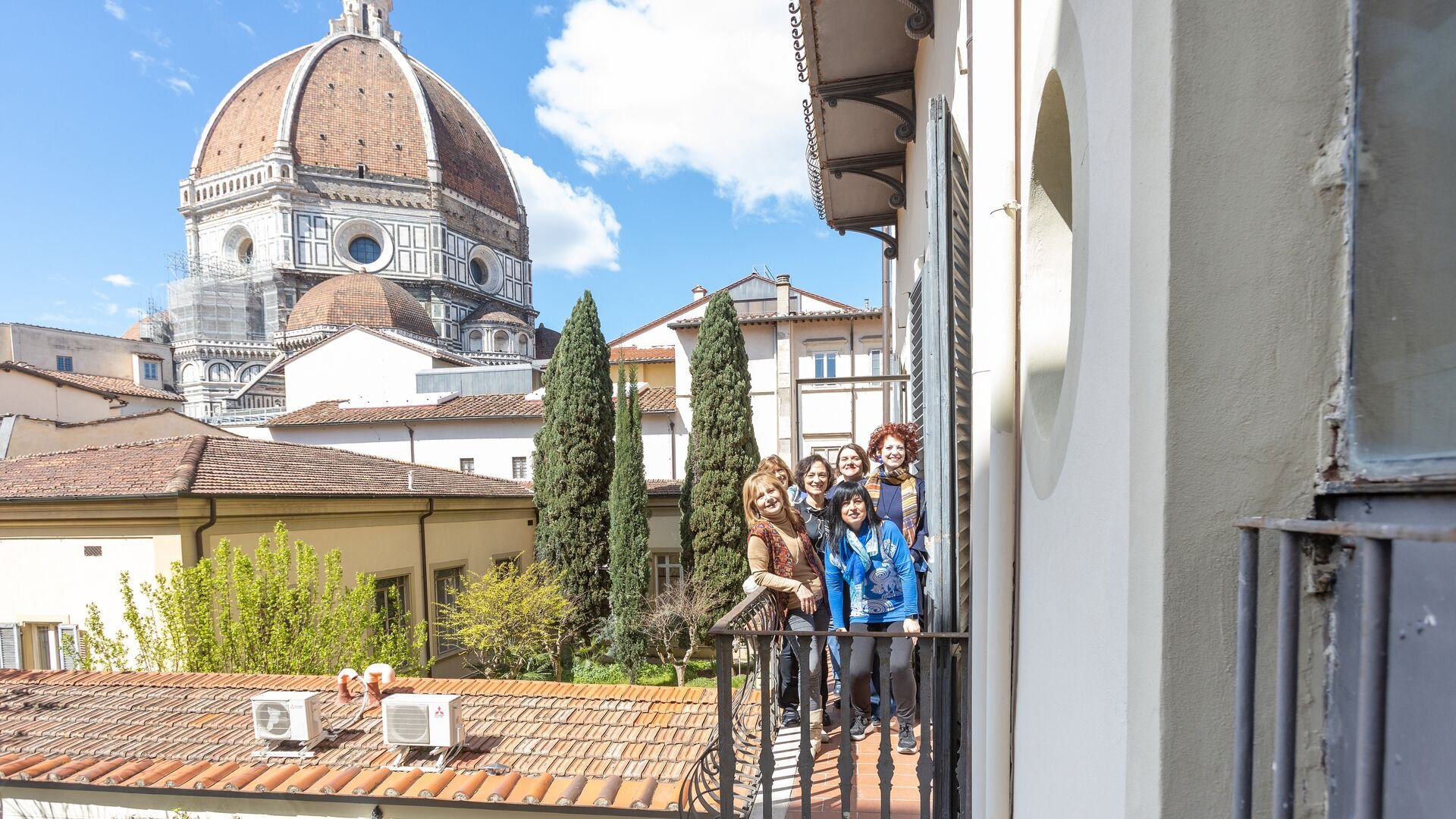 Vista al Duomo desde la escuela